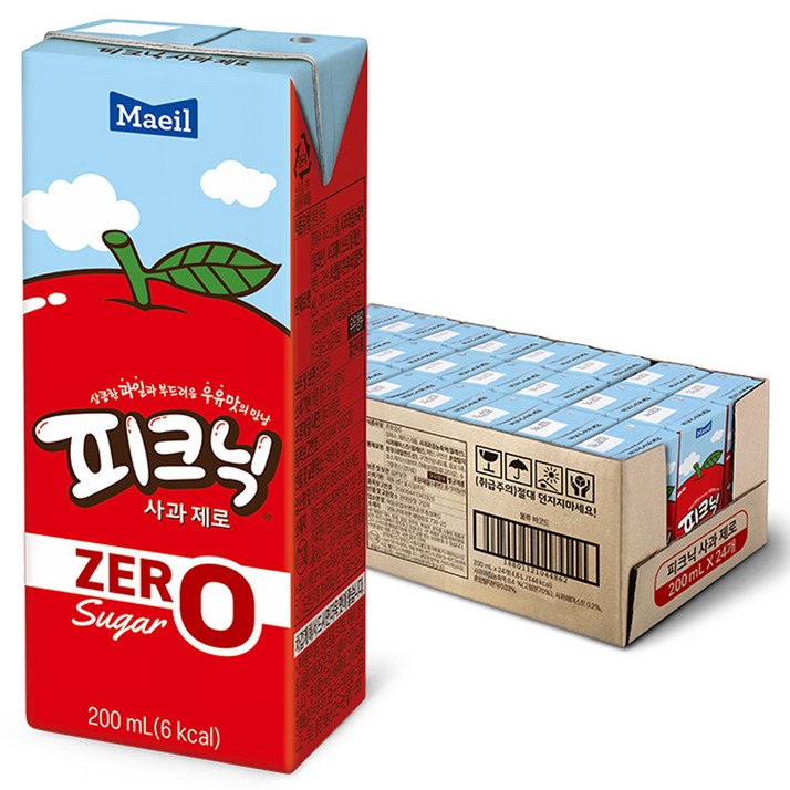 매일유업 피크닉 제로 사과 주스