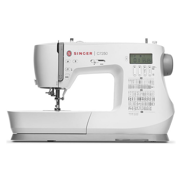 싱거 디지털미싱 자동사절 영문이니셜 자수 재봉틀 오바로크 가정용 미싱 + 확장테이블 세트