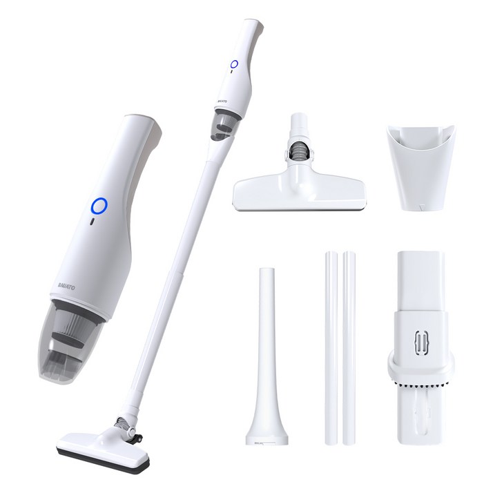 바우아토 핸딕스 프로제트 DC 모터 다용도 미니 무선 핸디 청소기, 화이트, D-B-0702