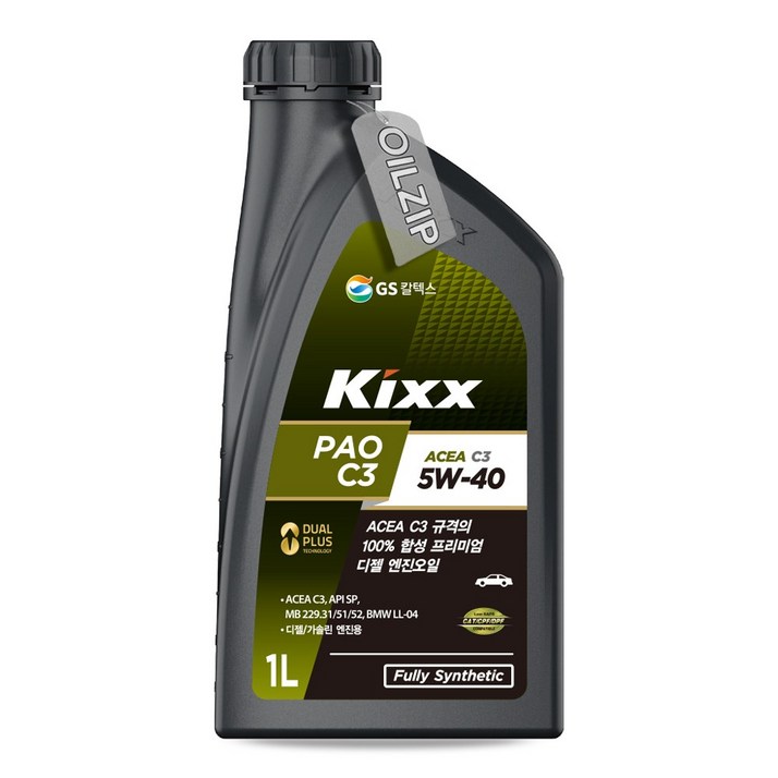 킥스 PAO C3 프리미엄 디젤 엔진오일 5W40 1L