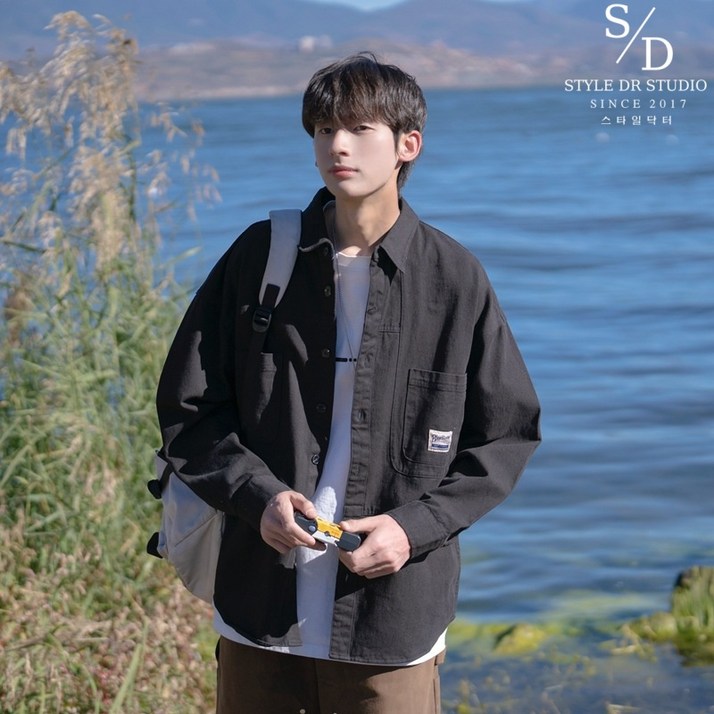 스타일닥터 남자 셔츠 패션남방 루즈핏셔츠 빅사이즈 남성긴팔셔츠 캐주얼 자켓 데일리 코트 편안한 아우터