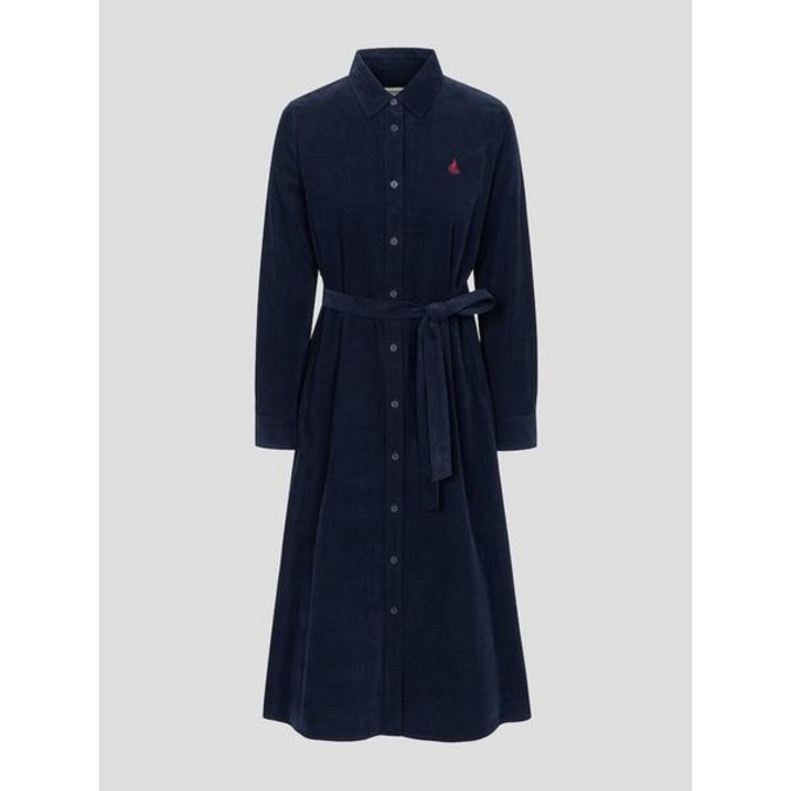 [국내백화점] 빈폴레이디스 원피스 코듀로이 셔츠 - 네이비 (BF5971C03R) 롱원피스 하객룩