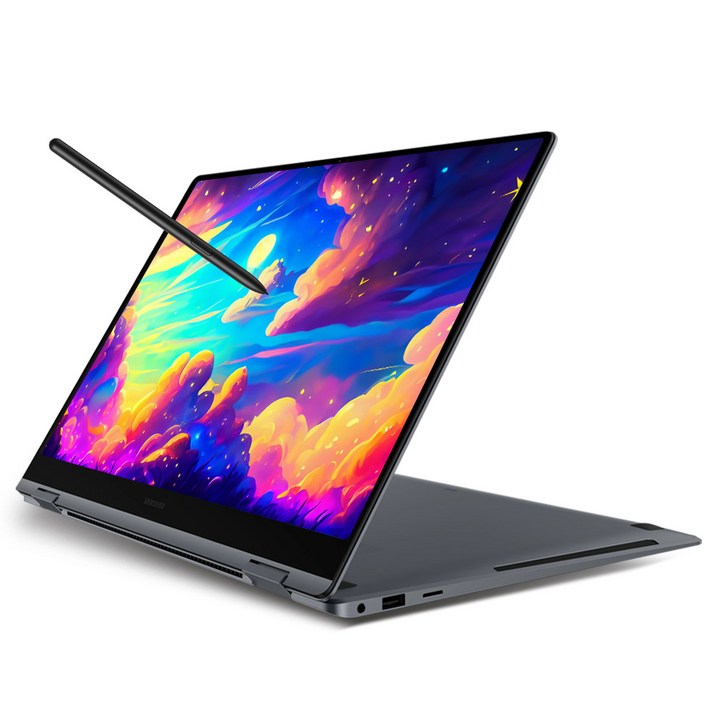 삼성전자 갤럭시북4 프로 360 NT960QGK-KH51G 16인치 인텔 코어 울트라5 터치 디스플레이 WQXGA+ 태블릿 2in1 S펜 사무용 업무용 AI OLED 노트북