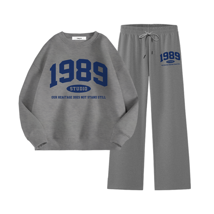 TST 1989스튜디오 스탠다드 맨투맨 일자팬츠 세트 TST 1989스튜디오 스탠다드 맨투맨 일자팬츠 세트