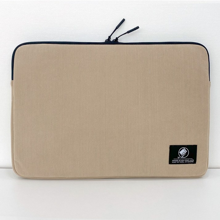 로이A 노트북 파우치 가방 맥북 LG그램 삼성 갤럭시북 13인치 14인치 15인치 16인치 17인치, 베이지, 1개