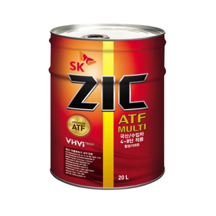 ZIC ATF MULTI 20L 자동미션오일 미션오일 ZIC ATF MULTI 20L 자동미션오일 미션오일