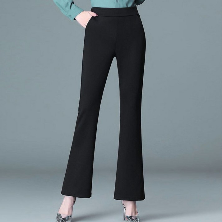 11 마마로 국산 여성 슬림핏 겨울 기모 부츠컷 팬츠 나팔바지 2장