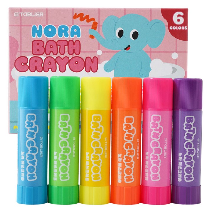 따블리에 유아 욕실크레용 목욕크레용 워셔블 아기크레용 목욕놀이