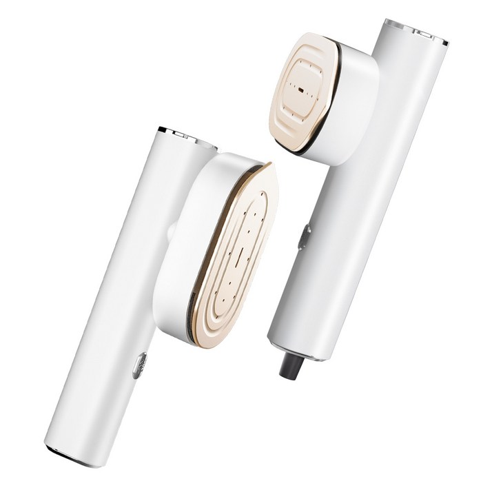 ELORTI 핸디형 스팀 다리미 1200w 퀵 다림질 건식 스팀 2in1 회전 헤드 휴대용 여행용 가정용 스팀 다리미, 화이트, 단일상품 ELORTI 핸디형 스팀 다리미 1200w 퀵 다림질 건식 스팀 2in1 회전 헤드 휴대용 여행용 가정용 스팀 다리미, 화이트, 단일상품
