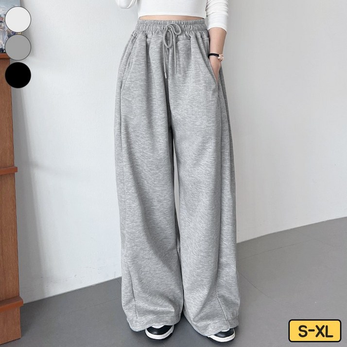 바비팩토리 여성용 롱/숏 뱃살 커버완벽 높은 밴드 와이드 트레이닝 투웨이 조거/와이드핏 긴바지