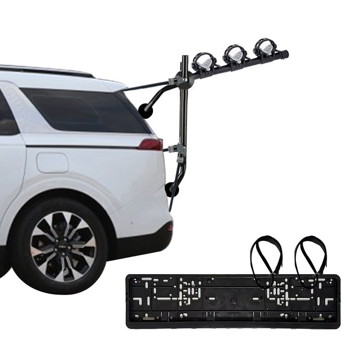 아펙토 SUV 후미형 자전거캐리어+번호판브라켓, 블랙