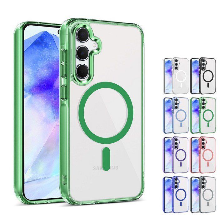 갤럭시 A시리즈 아이스컬러 맥세이프 클리어 케이스