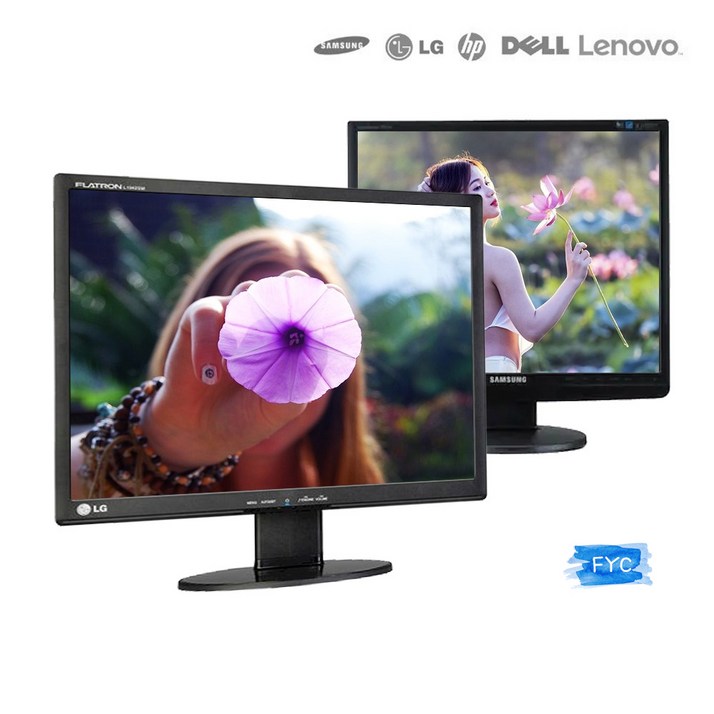 삼성 LG 델 HP 레노버 대기업 브랜드 LCD LED 17 19 20 22 23 24인치 중고 모니터 랜덤