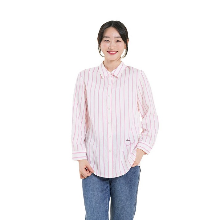 [올리비아하슬러] 여성 페미닌 루즈핏 셔츠 블라우스_OHDMBL101