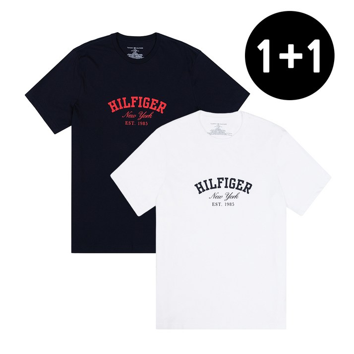 11 타미힐피거 공용 프린팅 반팔티셔츠
