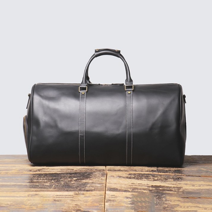 LOHA 빈티지 소가죽 보스턴백 대용량 여행가방 3183