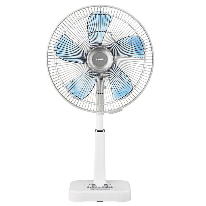 한일전기 레트로 빈티지 기계식 선풍기 심플화이트 크롬가드 35cm REF481
