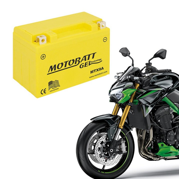 모토뱃젤 오토바이배터리 MTX9A 12V 9AH YTX9BS 밧데리, 1개