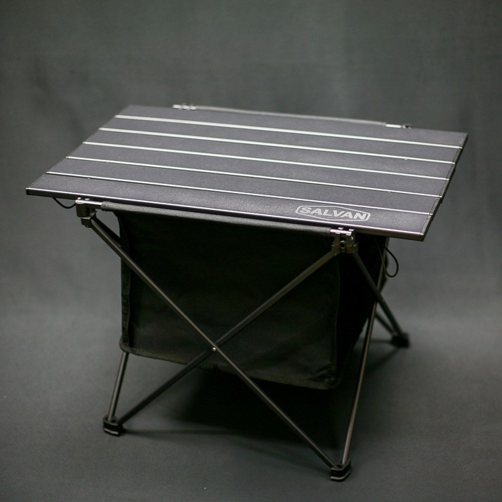 살반 블랙 알루미늄 롤테이블 백패킹 테이블 접이식 경량 미니 피크닉 휴대용 캠핑 6223019750