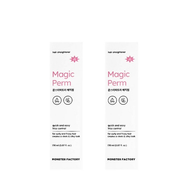 몬스터팩토리 매직펌 150ml 스트레이트, 곱슬모, 매직약 1+1 tr