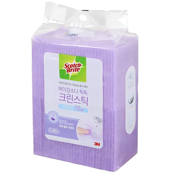 스카치브라이트 베이킹소다 톡톡 크린스틱 시트타입 본품, 1개 스카치브라이트 베이킹소다 톡톡 크린스틱 시트타입 본품, 1개