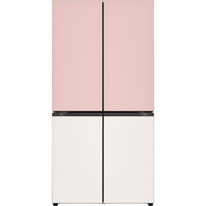 m873mgb031 [색상선택형] LG전자 오브제컬렉션 양문형 글라스 베이직 냉장고 방문설치