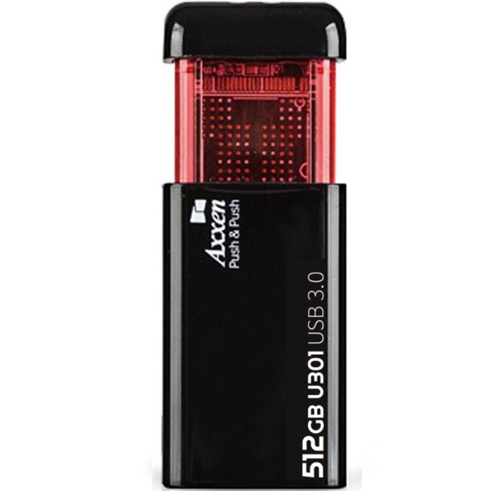 usb4기가 액센 클릭형 초고속 USB 메모리 U301 Push USB3.0, 512GB