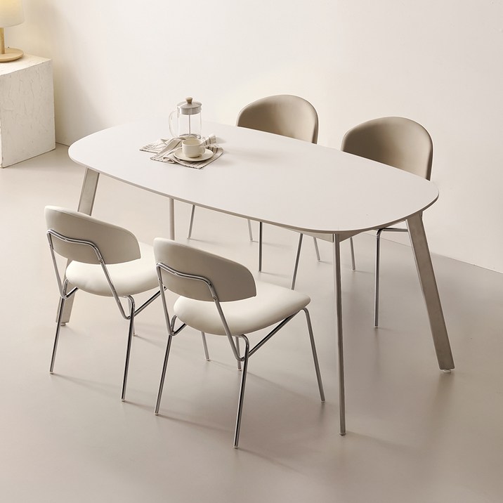 폴인퍼니 베나 포세린 세라믹 식탁 4인용 1800  의자4p 세트 방문설치