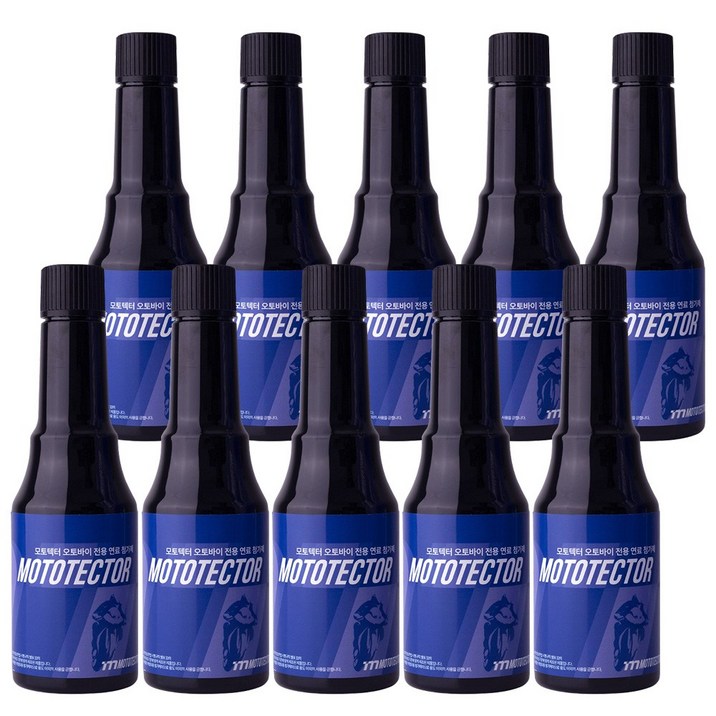 오토바이 연료첨가제 바이크 스쿠터 매연감소 연비개선 수분제거제 모토텍터 100ml, 10개