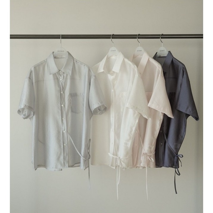 에이미그레이스 런던 끈 반팔 셔츠