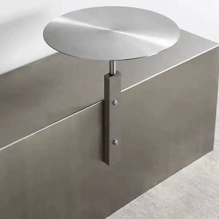 벽고정 테이블 라운드 카페테이블 직경 철제 벽걸이