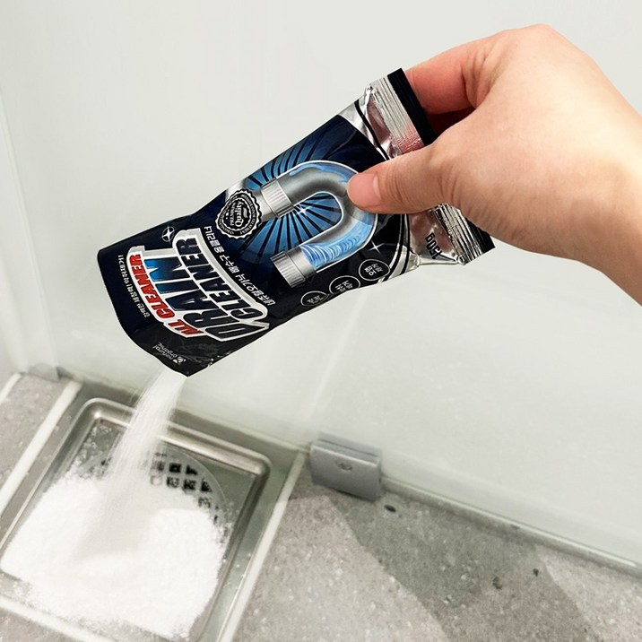 대용량 5+5 네츄럴오가닉 강력배수구 올클리너 하수구막힘 싱크대 세면대 주방 욕실청소 냄새 악취제거 대용량 150g X 5개입 2박스 총1500g [총10회분]