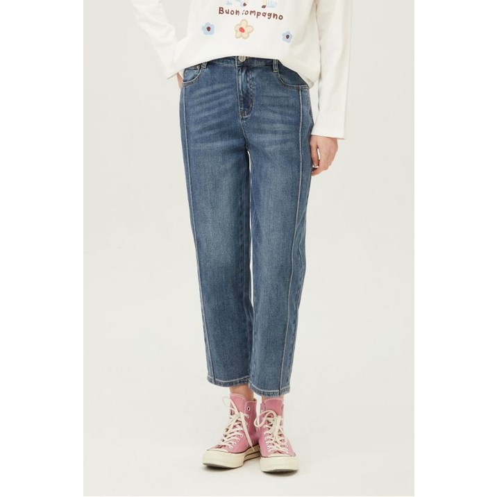 [백화점 정품] 26년SALE 베네통 절개 배기 데님 팬츠 BADP09411