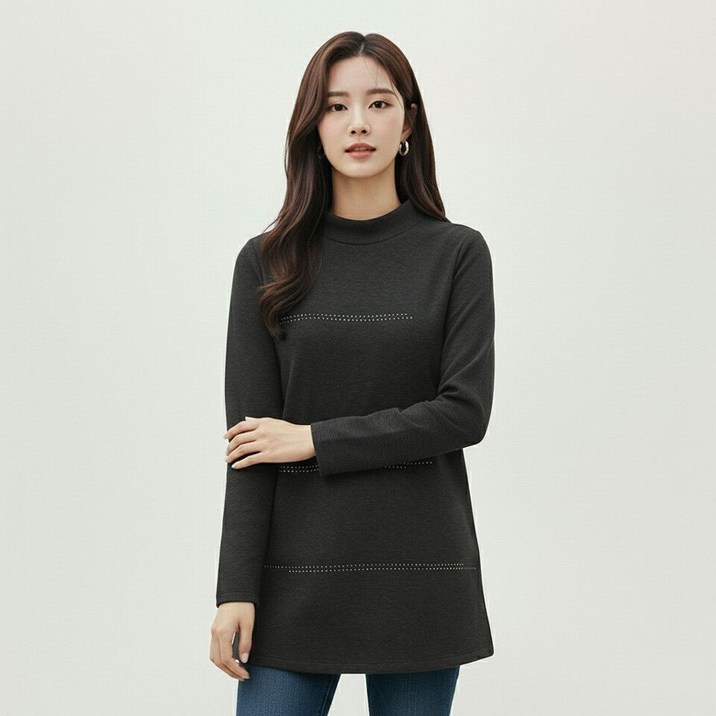 백화점 출고 [패션플러스][조이너스][조이너스]언발 비즈 루즈 티셔츠-JW22KL9101635A