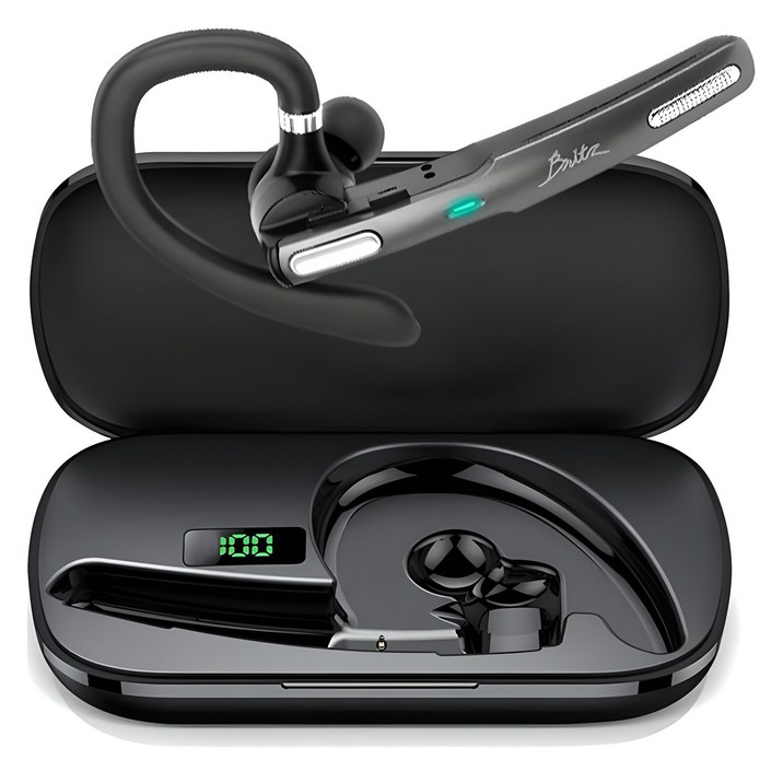 브리츠 프리미엄 블루투스 이어셋, BZ-Vtalk7R, 블랙