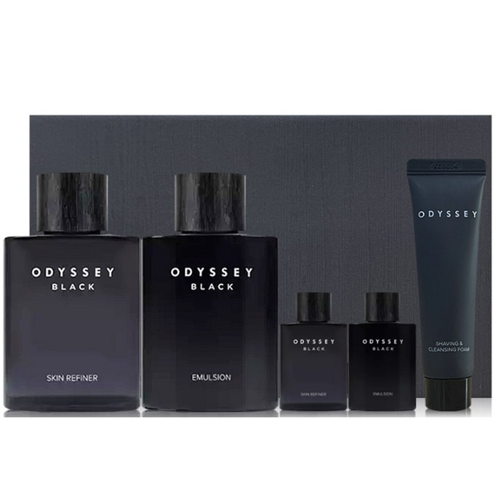 아모레 오딧세이 블랙 스킨 130ml 로션 130ml 2종 남성 화장품 세트