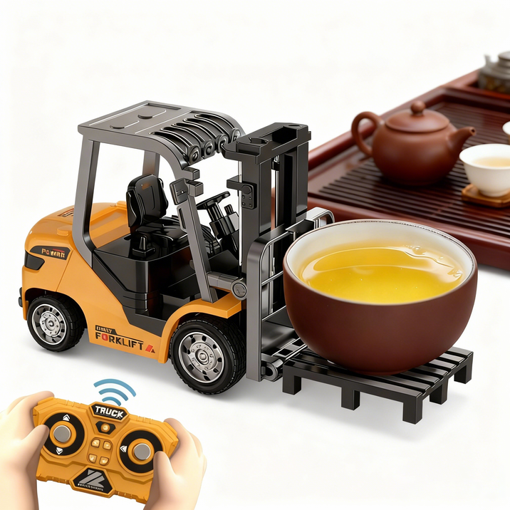 1:64 rc카 합금 미니 리모컨 포크레인 - 고급진 책상용 장난감