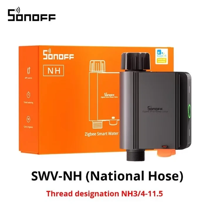 SONOFF SWV Zigbee 3.0 스마트 워터 밸브 IP55 스프링클러 컨트롤러 홈 자동화 관개 EWeLink Alexa Google