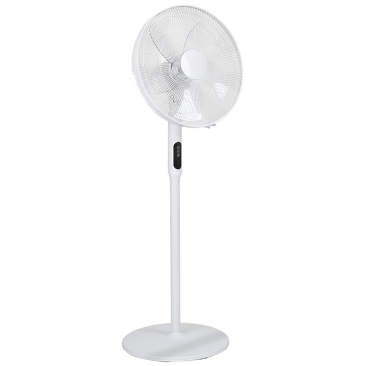 [독일브랜드] 16형 리모컨형 선풍기 터치식 스탠드 저소음 5엽날개 3단풍속 타이머 각도조절 높이조절 거실용 스탠드형 리모컨선풍기 가정용 여름가전 추천선풍기 각도조절선풍기