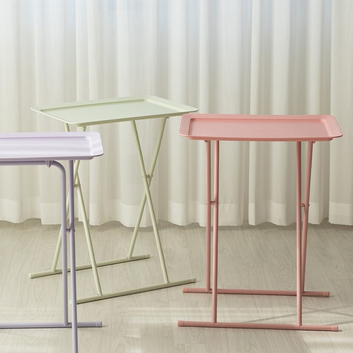 모던한 감성의 소파 침대 접이식 사이드테이블 6color 미용실 사무실 카페 테이블