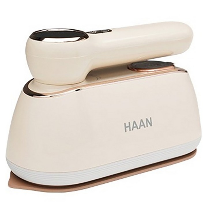 한경희생활과학 휴대용 가정용 여행용 핸디형 미니 스팀다리미, HS180C, 아이보리