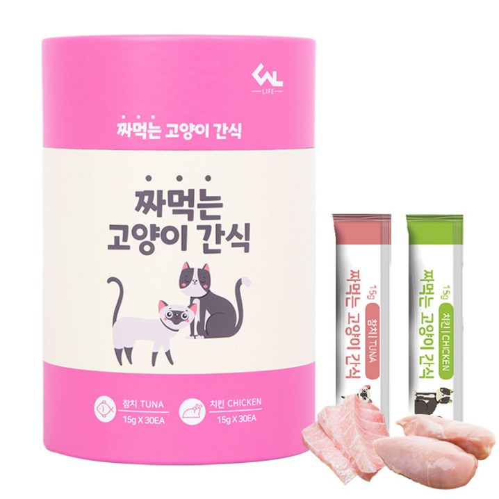 씨엔앨라이프 짜먹는 고양이 간식 15g