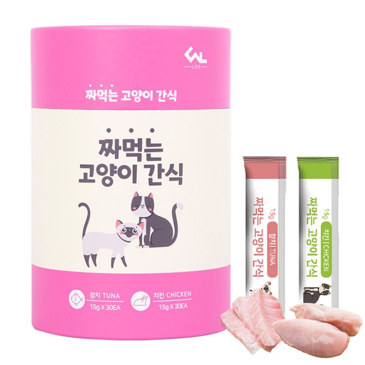 씨엔앨라이프 짜먹는 고양이 간식 15g