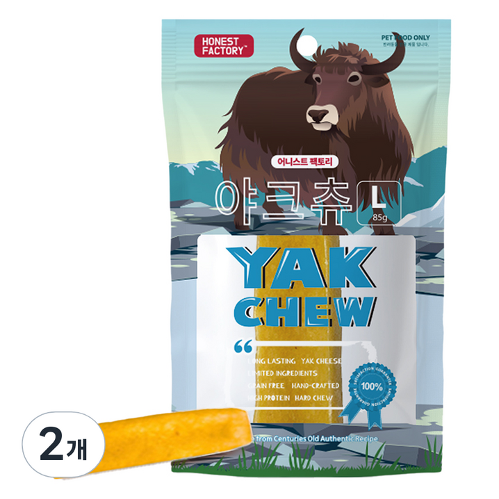 어니스트팩토리 강아지 야크츄 치즈간식 L