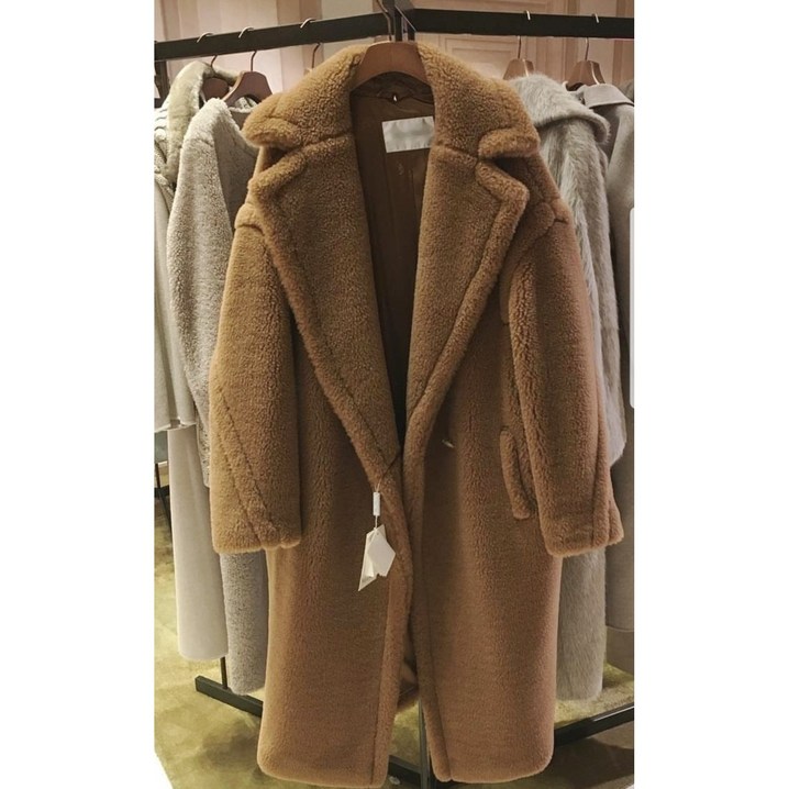 막스 테디베어 양모코트 디자이너 자체제작 양모100 루즈핏 퍼코트