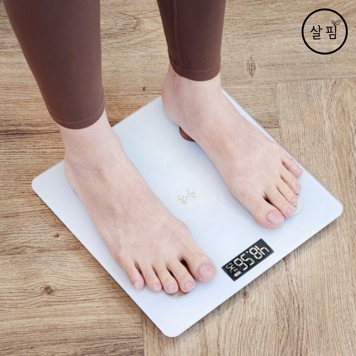 오늘출발 살핌 체지방 측정 체중계 정확한 12가지 체성분 1초 측정