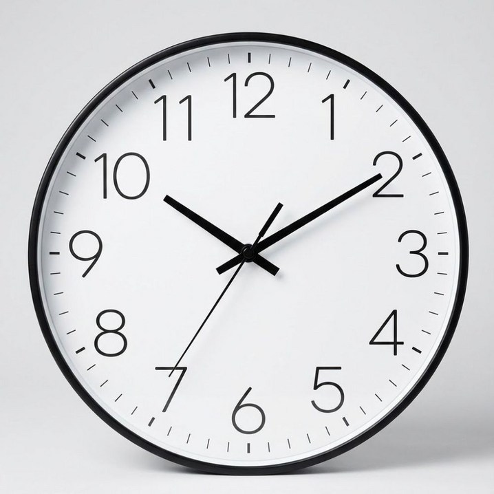 생활해랑 대형 무소음 벽시계 40cm