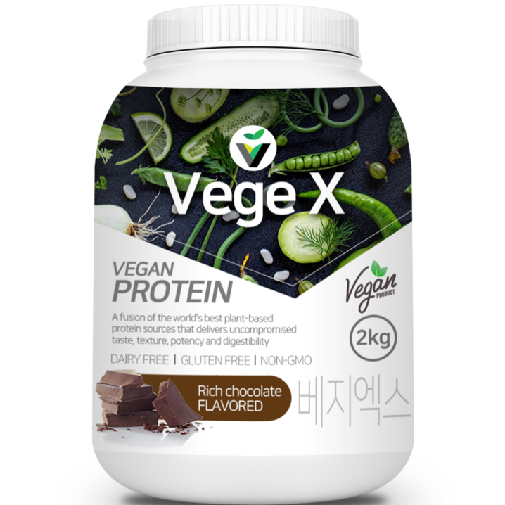 유당제로 비건 베지엑스 프로틴 2kg 식물성단백질보충제, 2kg, 1개 유당제로 비건 베지엑스 프로틴 2kg 식물성단백질보충제, 2kg, 1개