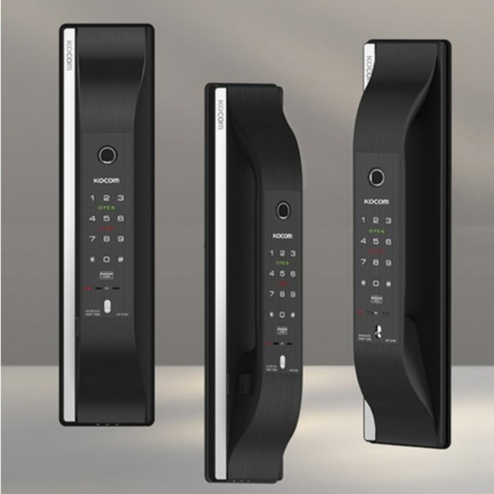 코콤 지문인식 HP910F HP910F 오토락 도어락 푸쉬풀도어락 교체설치  키, 고객직접설치, HP910F 고객직접설치