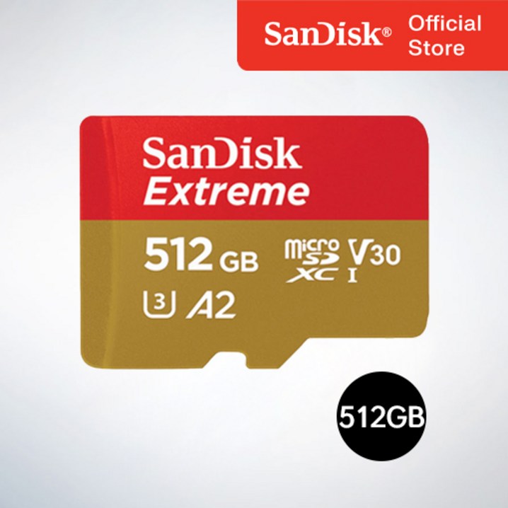 샌디스크 마이크로 SD카드 SDXC Extreme 익스트림 QXAV 512GB